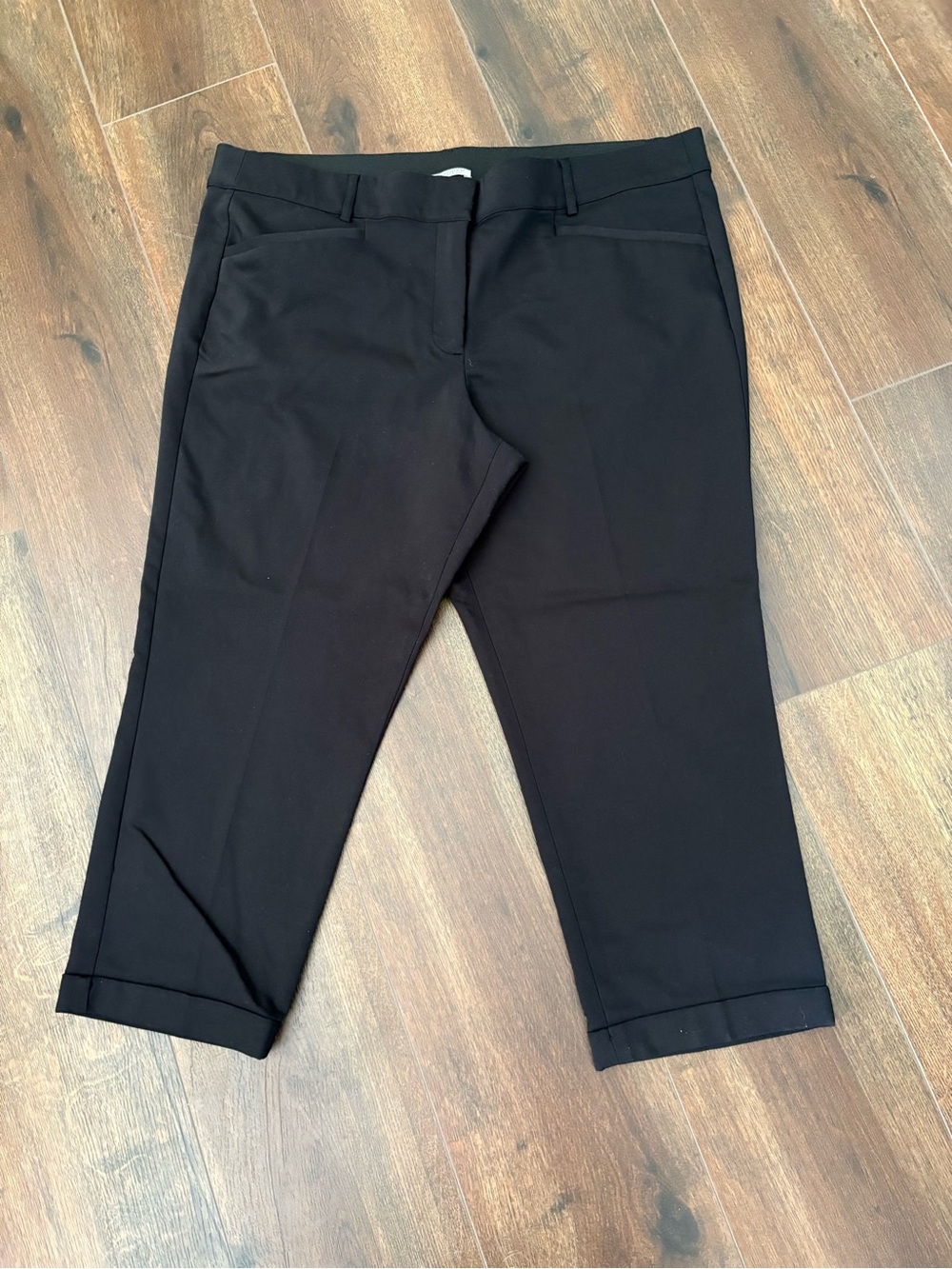 Lane Bryant The Modernist Collection Cropped Black Stretch Dress Pants